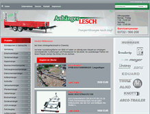 Tablet Screenshot of anhaenger-lesch.de